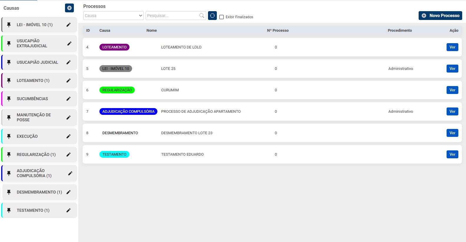 Advocacia - Processos